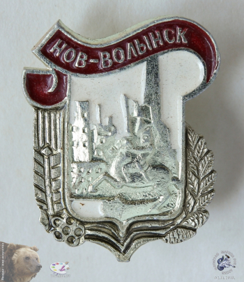 Значок `Нов-Волынск` (Новоград-Волынский)