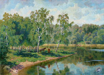 У озера