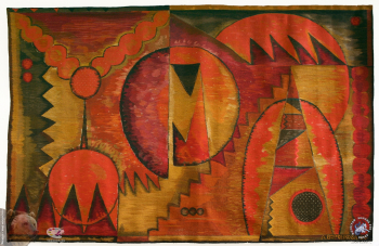 Воронкова Альбина Борисовна. Энергия. Шерсть, ручное ткачество. 1967. Авторское собрание.