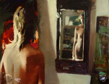 Аниконов Эдуард Васильевич. Отражение I. Холст, масло. 2006. Частное собрание.