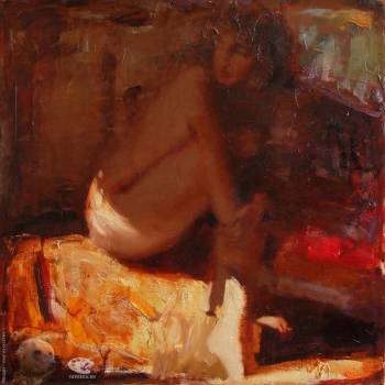 Аниконов Эдуард Васильевич. Свет и тень. Холст, масло. 110х110. 2006. Частное собрание.