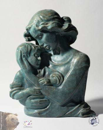 Воловиков Юрий Борисович. Радость. Керамика. 48х38х16. Собрание семьи скульптора.