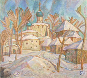 Елизарова Марианна Юсуфовна. Ростовский звон. Холст, масло. 85х94. 1986. Собрание семьи художницы.