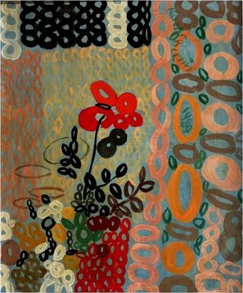 Косаговский Юрий Юрьевич. Красные маки. Холст, акрил. 60х40. 1989. Частное собрание.
