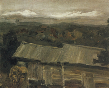 Петров-Водкин Кузьма Сергеевич. Хвалынск. Холст, масло. 1900-е. Частное собрание.