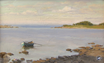 Бурдыкин Николай Евгеньевич. Лодочка. Холст, масло. 2001. Частное собрание.