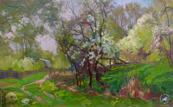 Простяков Алексей Семёнович. Весна. Холст, масло. 2001. Собрание семьи художника.