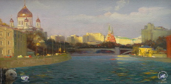 Простяков Алексей Семёнович. Москва. Холст, масло. 2001. Собрание семьи художника.