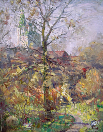 Простяков Алексей Семёнович. Осенью. Холст, масло. 45х35. 2000. Собрание семьи художника.