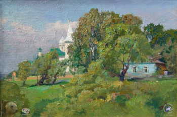 Простяков Алексей Семенович. Без названия. Холст, масло. 20х30. Собрание семьи художника.
