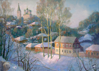 Простяков Алексей Семёнович. Серпейка. Холст, масло. 50х70. 2000. Собрание семьи художника.