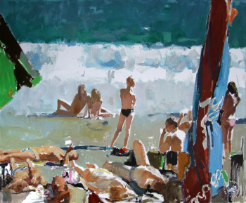 Семенский Владимир Александрович. Пляж. Холст, масло. 140х170. 2006. Частное собрание.