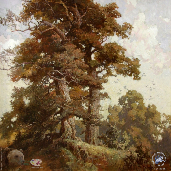 Карапаев Юрий Васильевич. Дубрава. Холст, масло. 80х80. 2005. Авторское собрание.