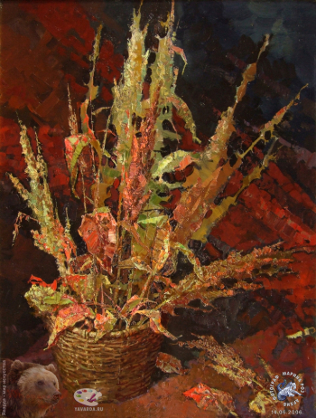 Карапаев Юрий Васильевич. Коневник. Холст, масло. 70х58. 2005. Авторское собрание.