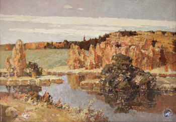 Карапаев Юрий Васильевич. Места родные. Холст, масло. 59х78. 2005. Авторское собрание.