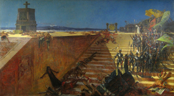 Уильям Додж. Последний день Теночтитлана. Холст, масло. 1899. Мемориальная библиотека Ховард-Тилтон.