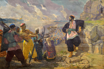 Успенский Тихон Васильевич. Степан Разин. Холст, масло. 150х215. 1935-1936. Самарский областной художественный музей.