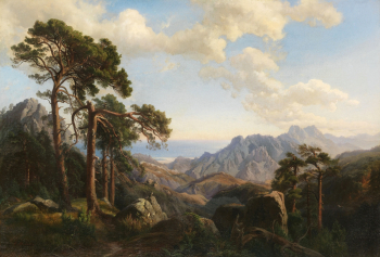 Карл Хуммель. Корсика. Холст, масло. 65,3х95. 1871. Частная коллекция.