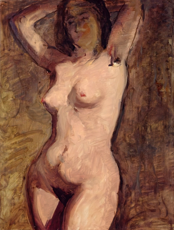 Блеткин Пётр Михайлович. Ню. Холст на картоне, масло. 45,4х35. 1930. Московский музей современного искусства.