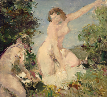 Блеткин Пётр Михайлович. Этюд. Картон, масло. 35,3х38,4. 1950. Московский музей современного искусства.
