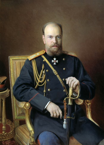 Куликов Иван Семёнович. Портрет Александра III. Холст, масло. 1890. Государственный музей А.С.Пушкина.