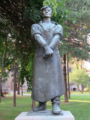 Борис Калин. Памятник `Заложник`. Городской парк в городе Земун (Сербия).