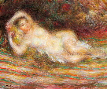 Киёнага Ито. Ню. Холст, масло. 37,9х45,5. 1990. Частная коллекция.