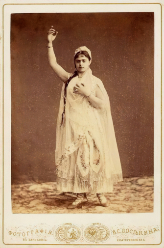 Досекин Василий Сергеевич. Актриса Евлалия Кадмина. До 1881 года.