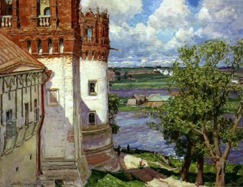 Васнецов Аполлинарий Михайлович. Новодевичий монастырь. Холст, масло. 62,5х79,5. 1926. Государственный Русский музей.