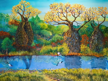 Сюзан Робинсон. Боабы. Холст, масло. Частная коллекция.