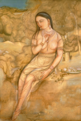 Мураками Кагаку (Такэда Синъити). Обнажённая. Бумага, гравюра. 1920. Музей Яматанэ.