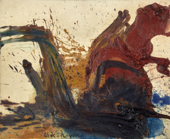 Кадзуо Сирага. Без названия. Холст, масло. 54х65. 1961. Частная коллекция.
