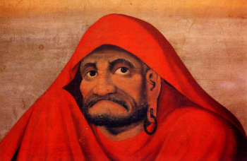 Сиба Кокан (Андо Китиро, Кацусабуро). Архат, последователь Будды. Гравюра. 40,8х63,3. Конец 18 или начало 19 века. Музей императорского дворца (Тайбэй).