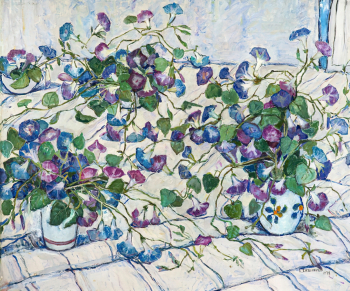 Ситдикова Адия Хабибулловна. Вьюны. Холст, масло. 80х94. 1974. Башкирский государственный художественный музей имени М.В.Нестерова.