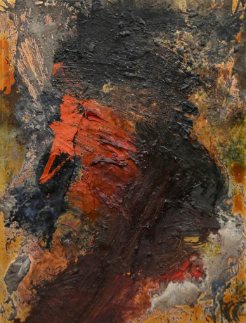Сабуро Мураками. Без названия. Холст, масло. 65,2х50,2. 1957. Частная коллекция.