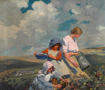 Элизабет Адела Форбс. Сбор ежевики. Холст, масло. 83,9х99,8. До 1912 года. Галерея искусств Уокера.