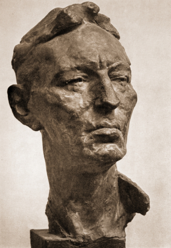 Астапов Василий Павлович. Поэт Дудин Михаил Александрович. Бронза. 1964. Местонахождение неизвестно.