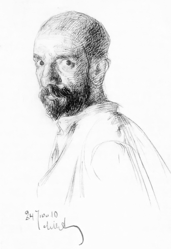 Антокольский Лев Моисеевич. Портрет Люциана Узембло. 1910. Альбом Вильнюсского художественного общества (1999).
