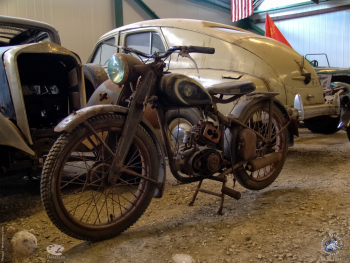 Австрийский мотоцикл Puch 125 Duppel Kolben 1947.