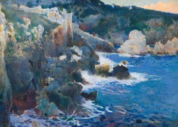 Жоаким Мир-и-Триншет. Очарованная бухта (Майорка). Холст, масло. 86,5х121. 1901. Национальный музей искусства Каталонии.