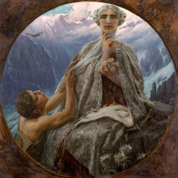 Чезаре Саккаджи. Вершина. Холст, масло. 1898. Коллекция банка Тортона.