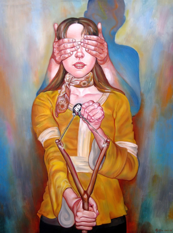 Николае Гуту. Ясновидение. Холст, масло. 2005. Частная коллекция.