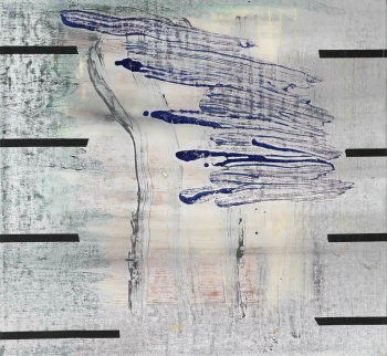 Пабло Рей. Пейзаж Нью-Йорка - серая иллюзия. Холст, масло. 61х66. 1997. Частная коллекция.