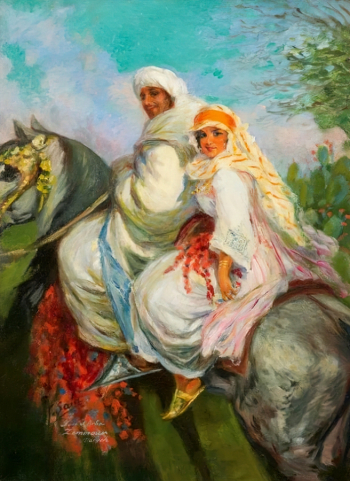 Томас Сала-и-Габриэль. Восточный мотив. Холст, масло. 73х54. Частная коллекция.