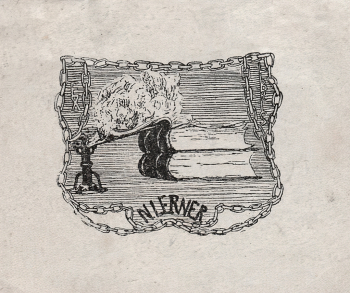 Арнштам Александр Мартынович. Экслибрис `N.Lerner`. Бумага, цинкография. 5,8х7,0. 1906. Ярославский художественный музей.