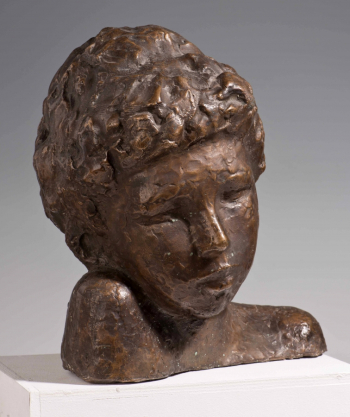 Харламова Мария Матвеевна. Матвей (портрет внука). Бронза. 31х29х23. 1993. Государственный музей городской скульптуры.