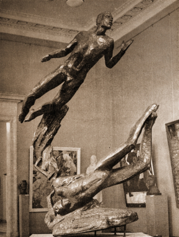 Николаев Евгений Антонович. Бессмертие Икара. Бронза. 1967. Местонахождение скульптуры неизвестно.