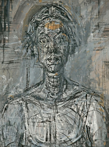Альберто Джакометти. Бюст Аннетт. Бумага, литография. 38х27. 1959. Частная коллекция.