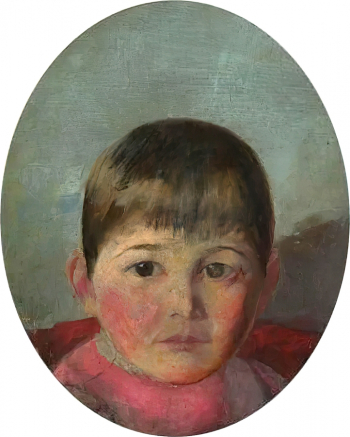 Луи Абрахамс. Джули Абрахамс, дочь художника. Холст, масло. 29,8х24,2. Частное собрание.