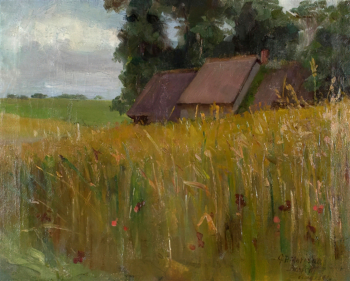 Джордж Питт Морисон. Французский пейзаж. Холст, масло. 32х41. 1891. Частная коллекция.